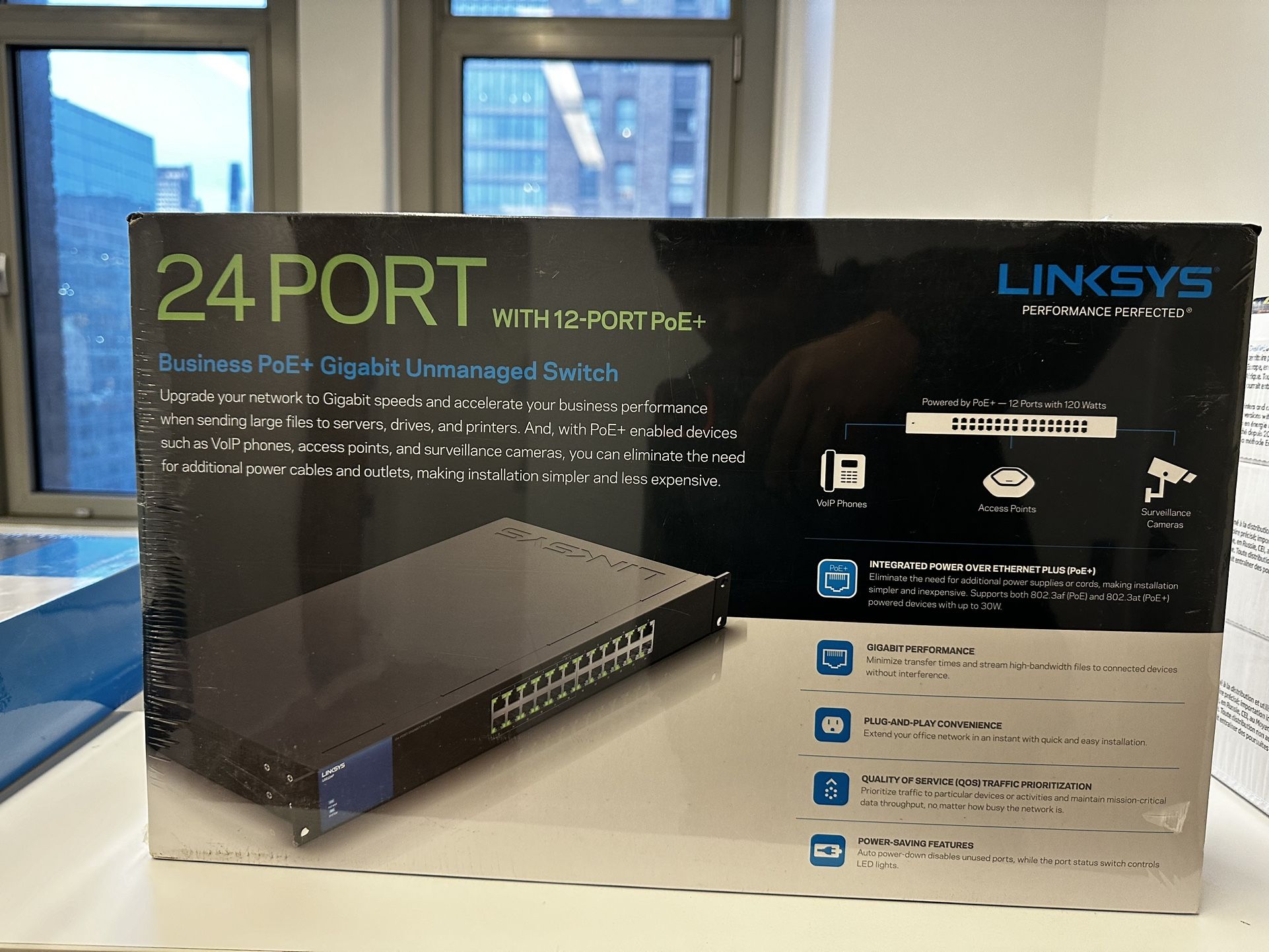 Linksys LGS124P 24-Port PoE+ Network Switch