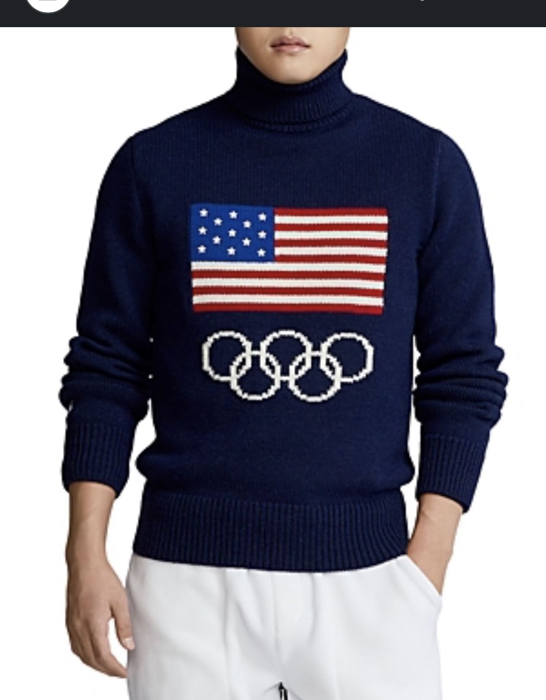 Polo Ralph Lauren Team USA Wool Turtleneck Sweater