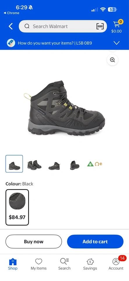 Men’s Steel Toe Safety Boots Size 9 – CSA Approved – Like New - photo 3