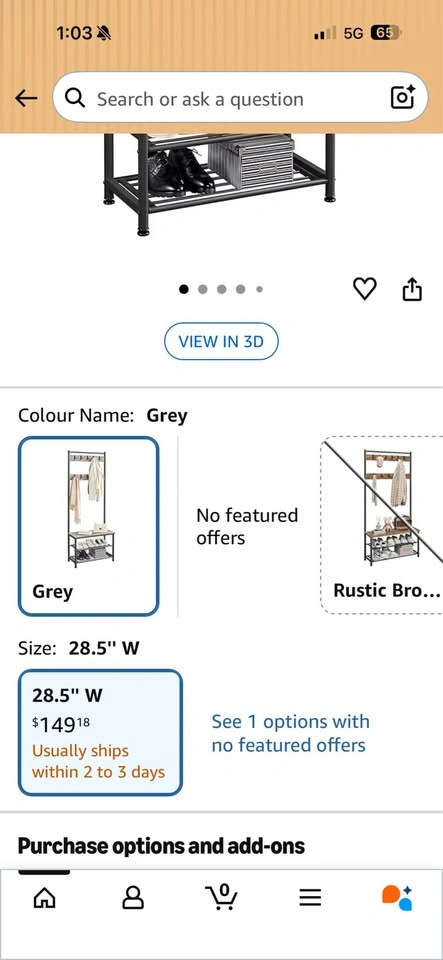 Modern Entryway Coat Rack with Bench – Rustic & Stylish - photo 3