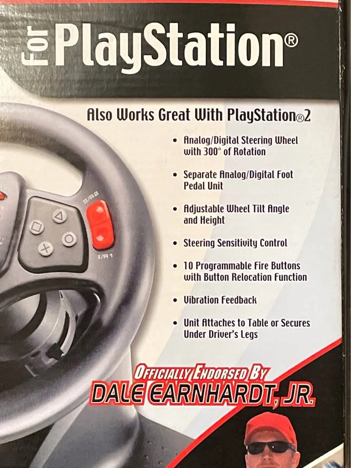 Vintage V3fx Racing Wheel for PlayStation SV-1118A - photo 2