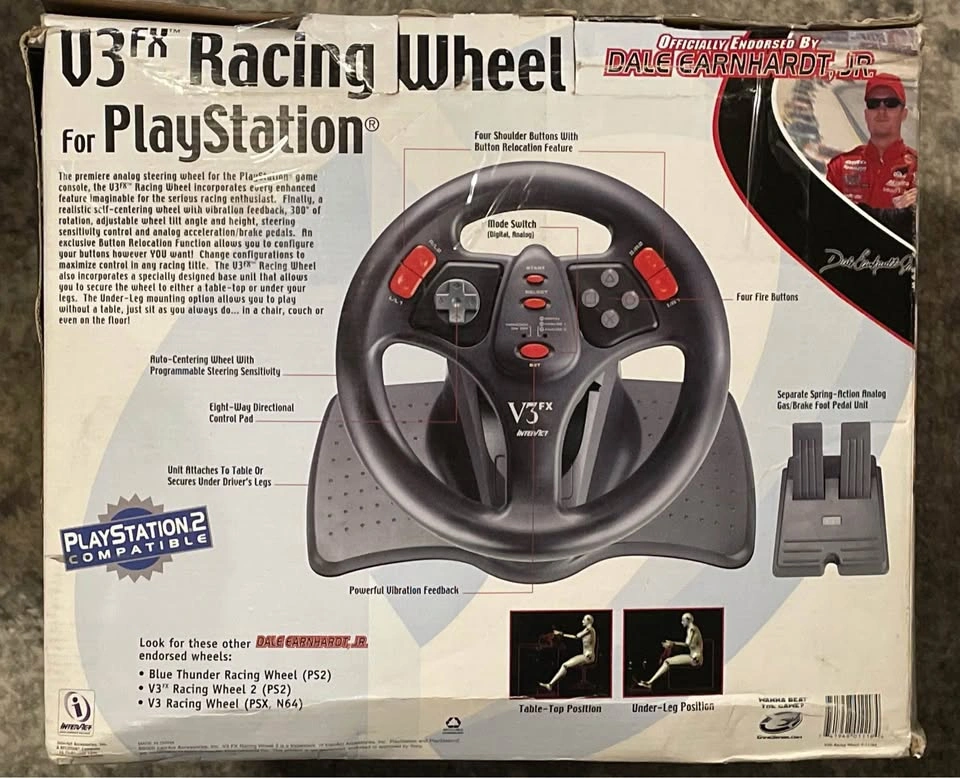 Vintage V3fx Racing Wheel for PlayStation SV-1118A - photo 3