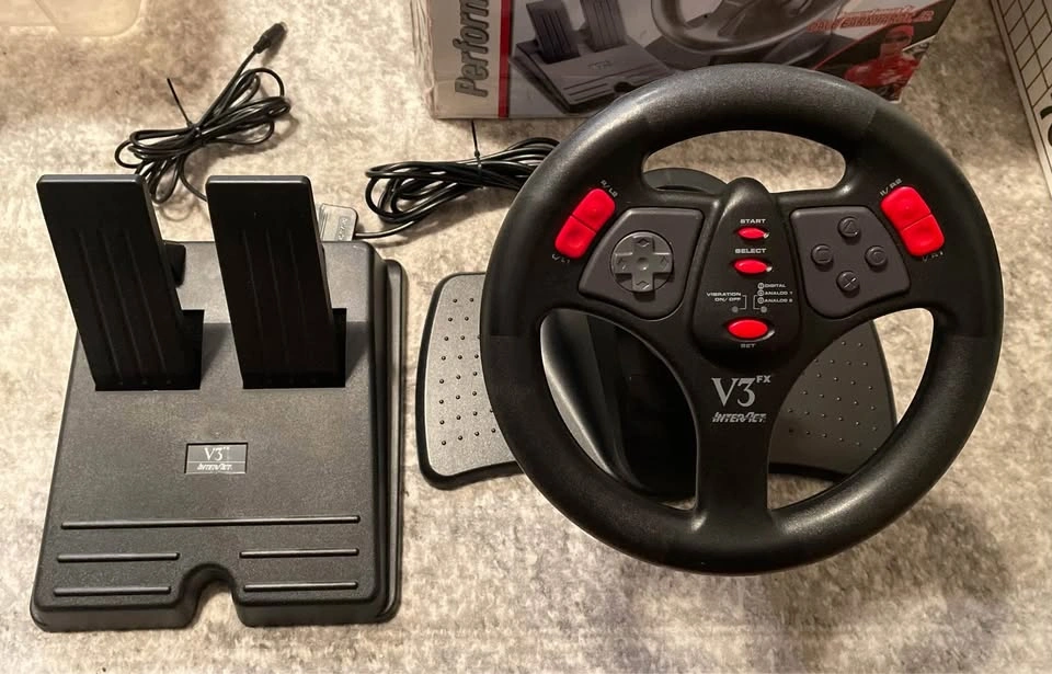 Vintage V3fx Racing Wheel for PlayStation SV-1118A - photo 5