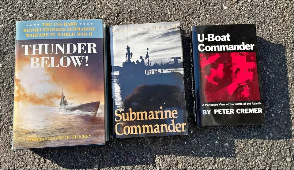 3 Military Books: Submarines + Boats