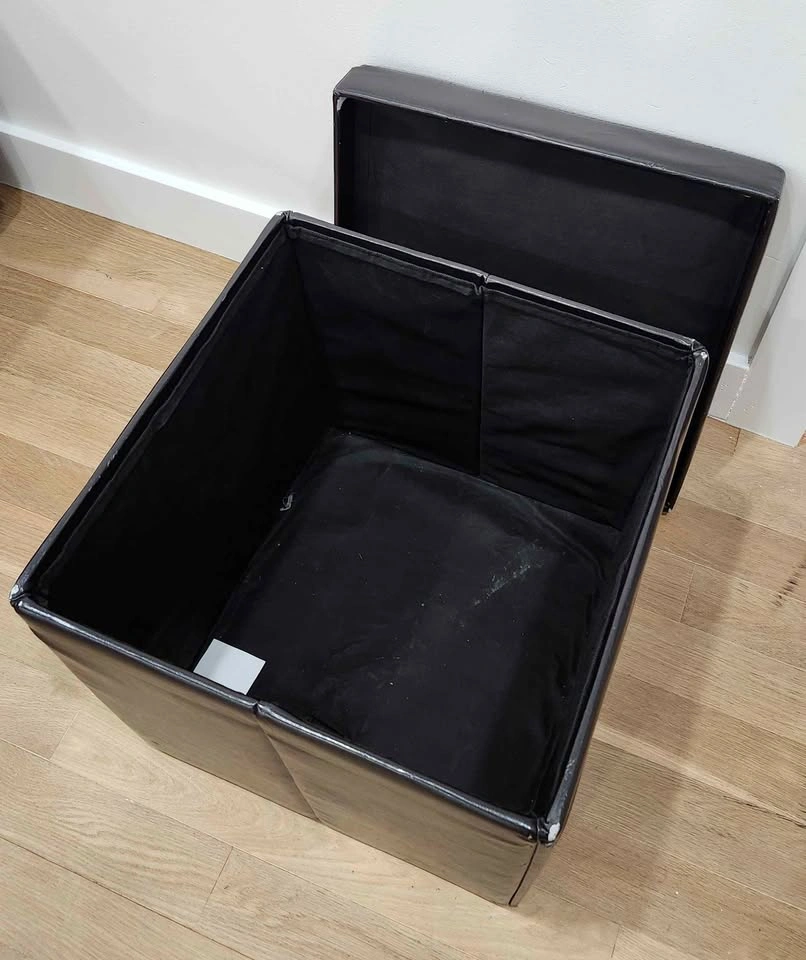 2 Ottomans with storage - photo 2