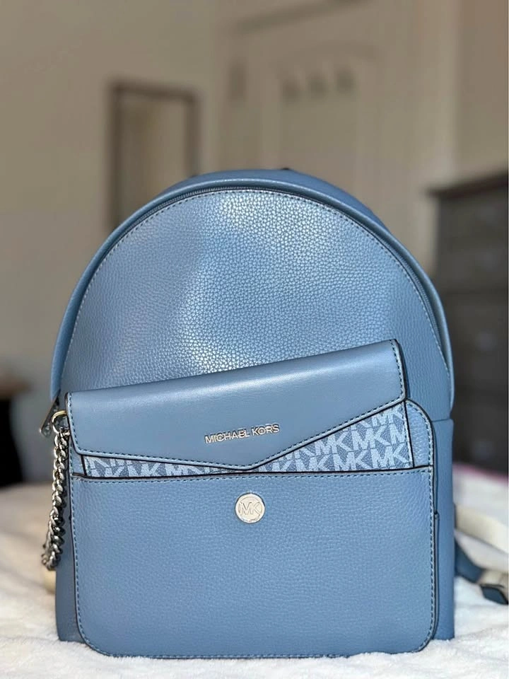 Michael Kors Blue Leather Backpack Maisie - photo 2