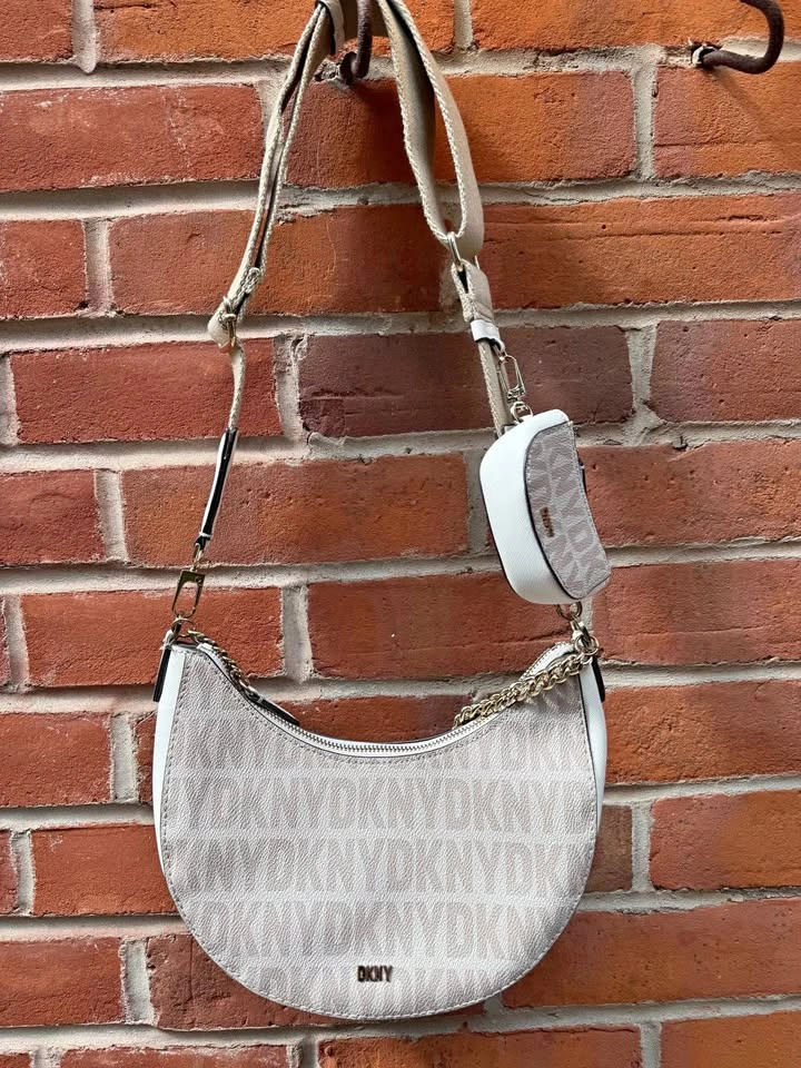 DKNY Crescent Crossbody Bag with Mini Pouch