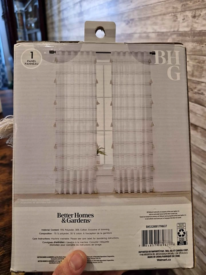 Brand New Curtain Panel Light Filtering 50x84 inch Drape