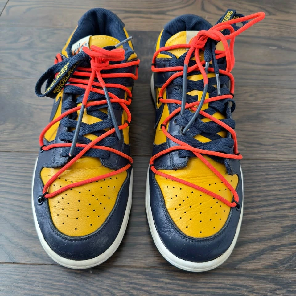 Off-White x Nike Dunk Low Michigan Sz 9.5