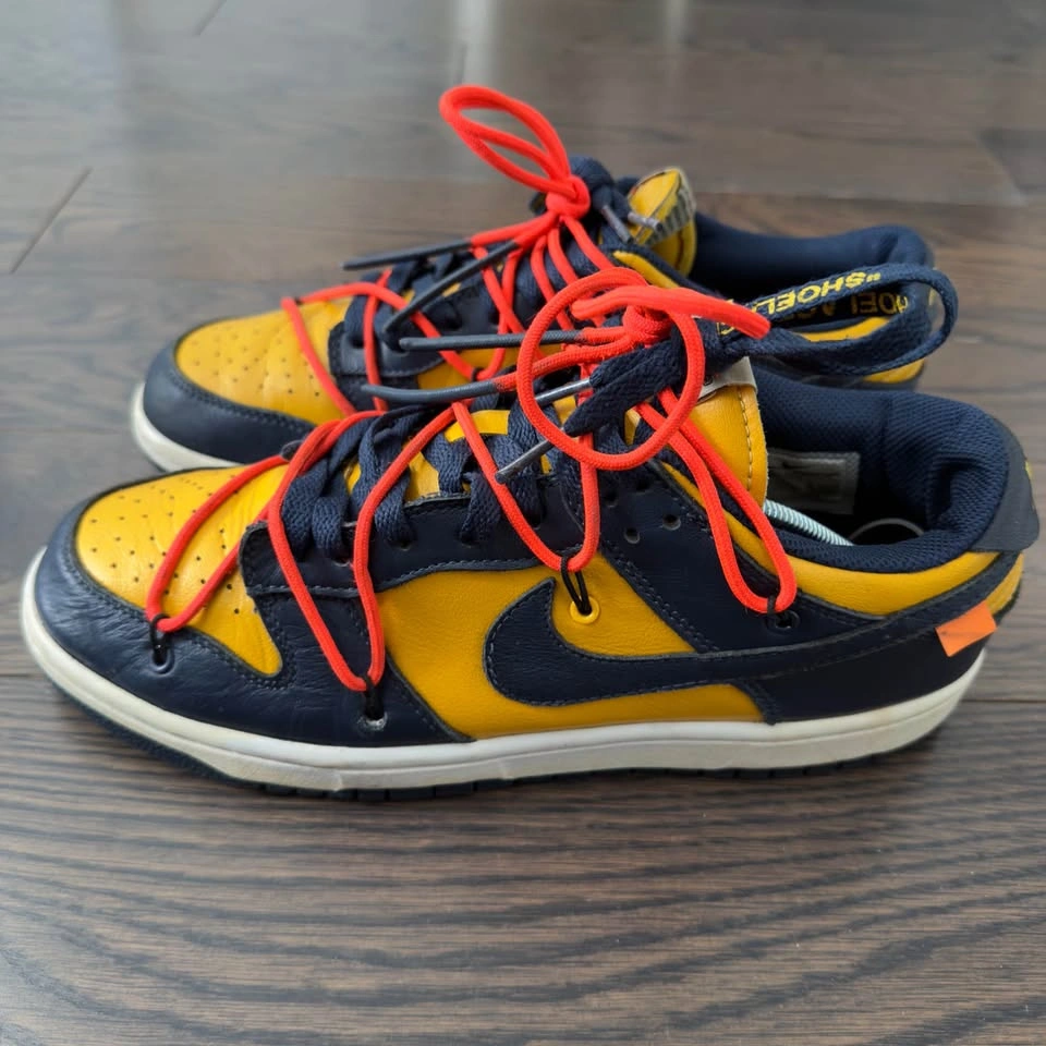 Off-White x Nike Dunk Low Michigan Sz 9.5 - photo 3