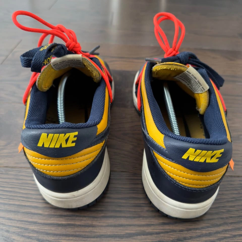Off-White x Nike Dunk Low Michigan Sz 9.5 - photo 4