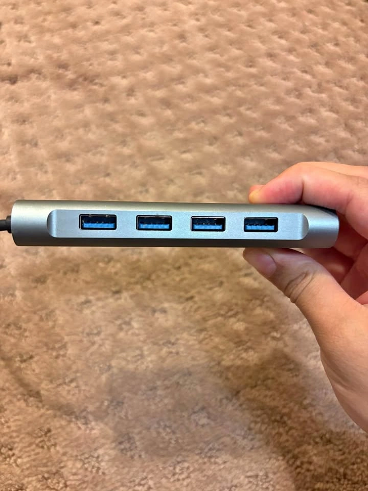 USB-C Hub Adapter – 4 USB Ports, HDMI, Ethernet, SD Card Reader