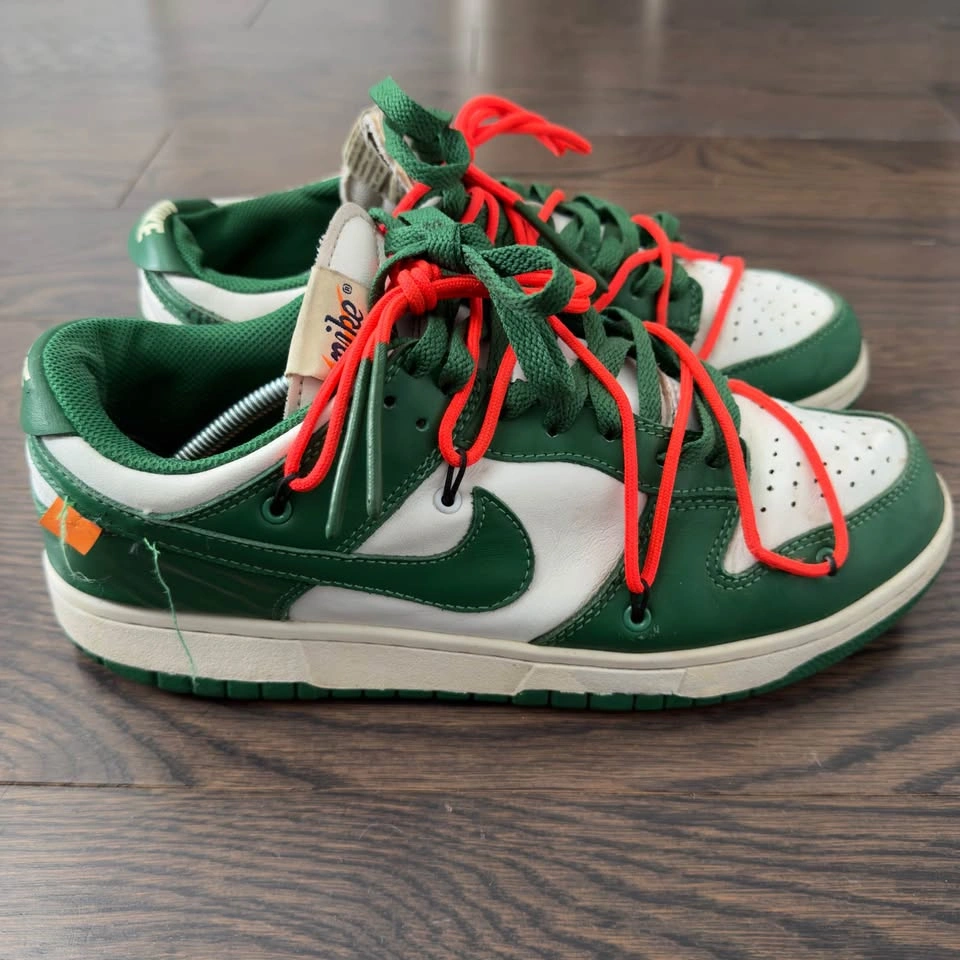 Off-White x Nike Dunk Low Pine Green Sz 9.5 - photo 3
