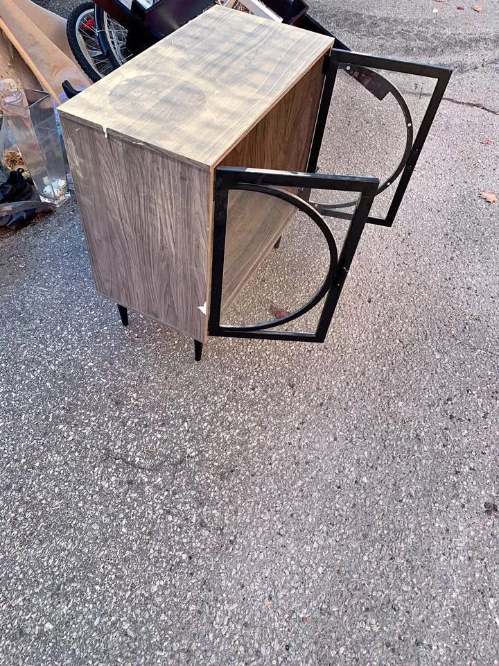 Modern Glass Door Cabinet – Stylish Storage Unit thumbnail