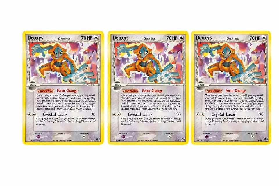 Deoxys - 2/17 - Pokemon Pop Rare Series 4 Holo Card LP 2006