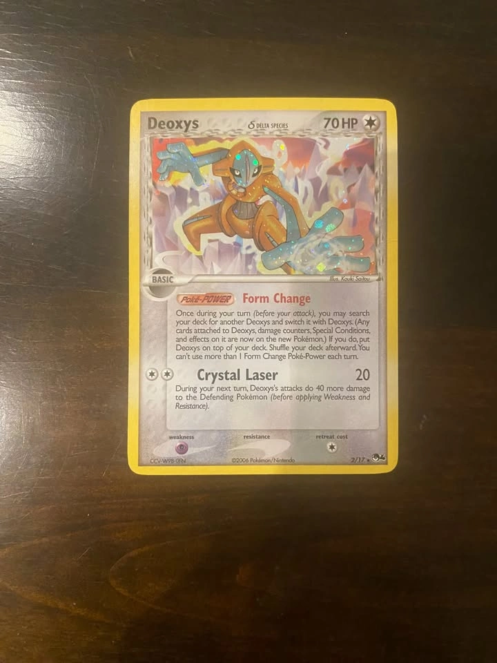 Deoxys - 2/17 - Pokemon Pop Rare Series 4 Holo Card LP 2006 - photo 3