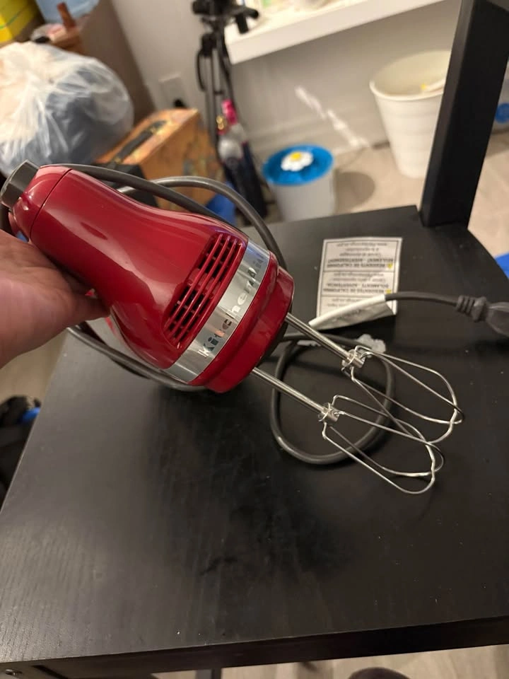 KitchenAid 5 Speed Hand Mixer Red - photo 2