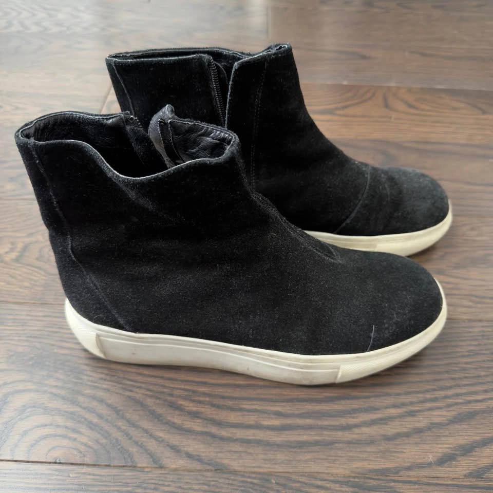 DBYD Gnak Black Suede Zip High-Top Sneakers EU 42 - Gently Used - photo 2