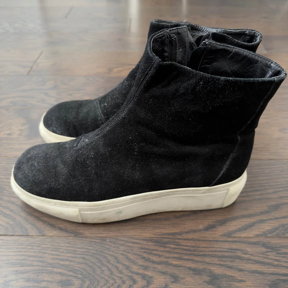 DBYD Gnak Black Suede Zip High-Top Sneakers EU 42 - Gently Used - photo 3