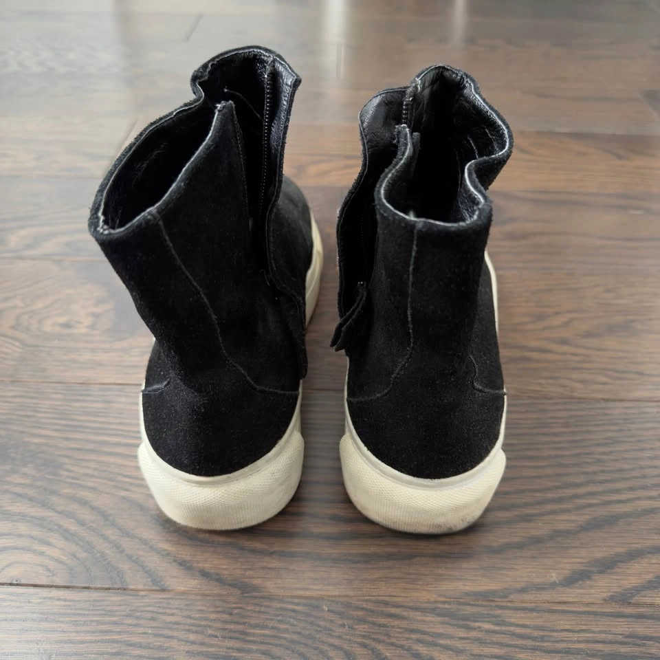 DBYD Gnak Black Suede Zip High-Top Sneakers EU 42 - Gently Used - photo 4