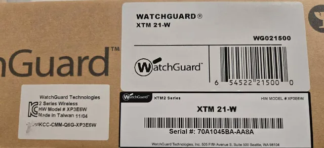 WatchGuard XTM 21-W Firewall Appliance - New thumbnail