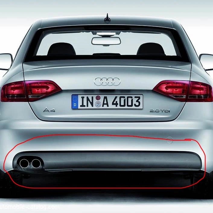 Audi A4 B8 Rear Diffuser OEM (2009-2012) Pre Facelift - photo 2