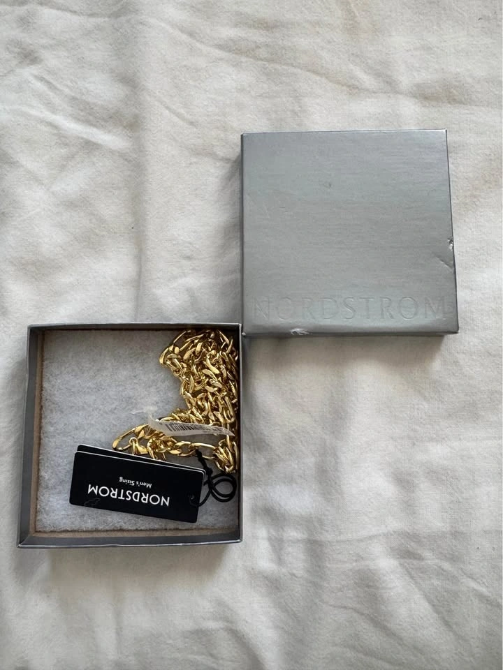 Nordstrom Men’s Gold-Tone Chain Necklace – Brand New