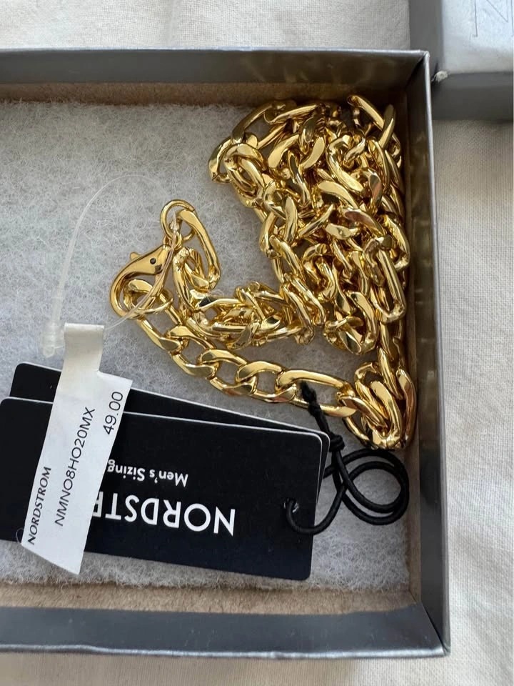 Nordstrom Men’s Gold-Tone Chain Necklace – Brand New - photo 2