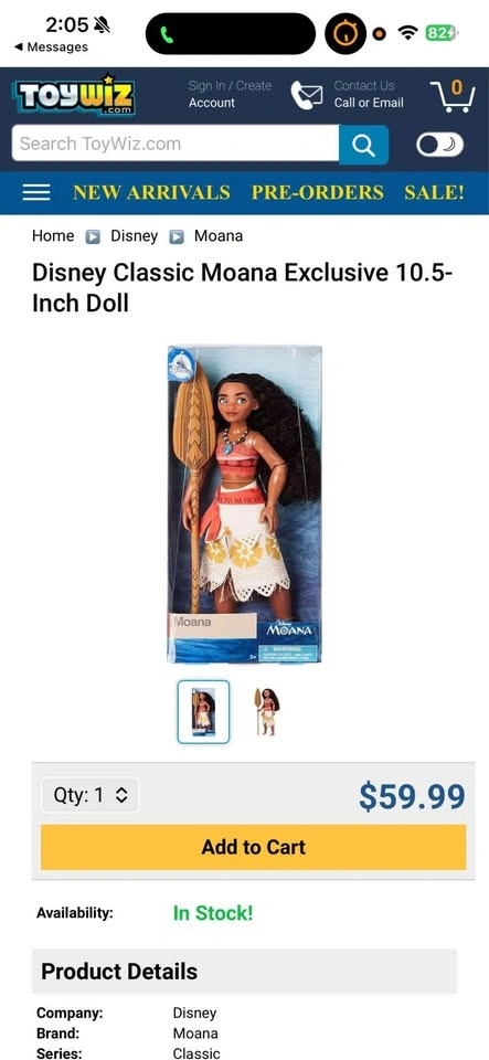 Disney Moana Doll – Brand New in Box - photo 5