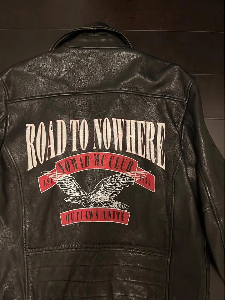 Topman Genuine Calf Leather Biker Jacket – Rare "Road to Nowhere - photo 2