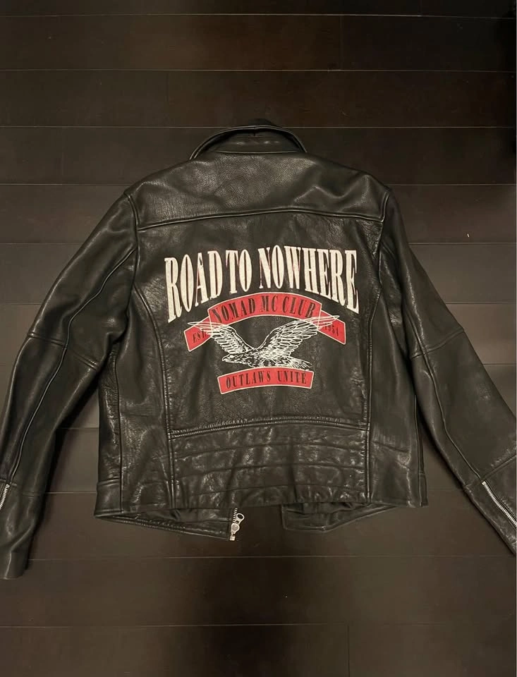 Topman Genuine Calf Leather Biker Jacket – Rare "Road to Nowhere - photo 3