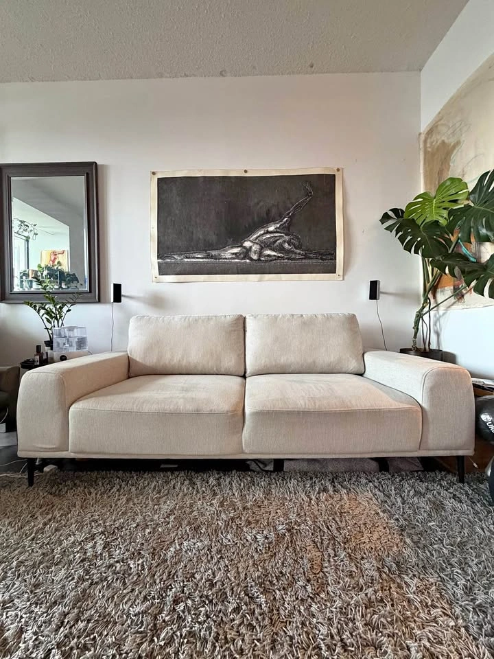 Structube Bromont 2-Cushion Sofa in Beige