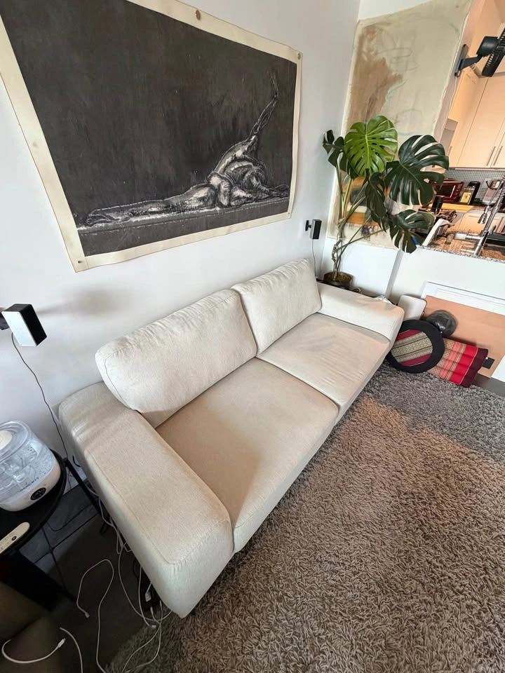 Structube Bromont 2-Cushion Sofa in Beige - photo 2