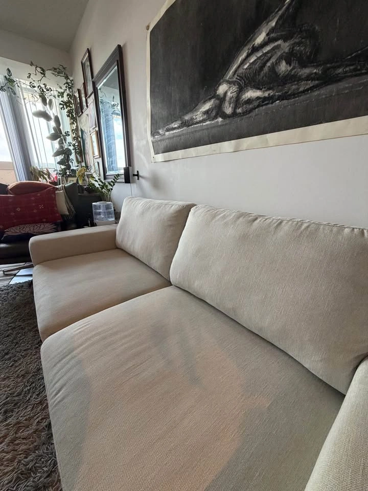 Structube Bromont 2-Cushion Sofa in Beige - photo 3