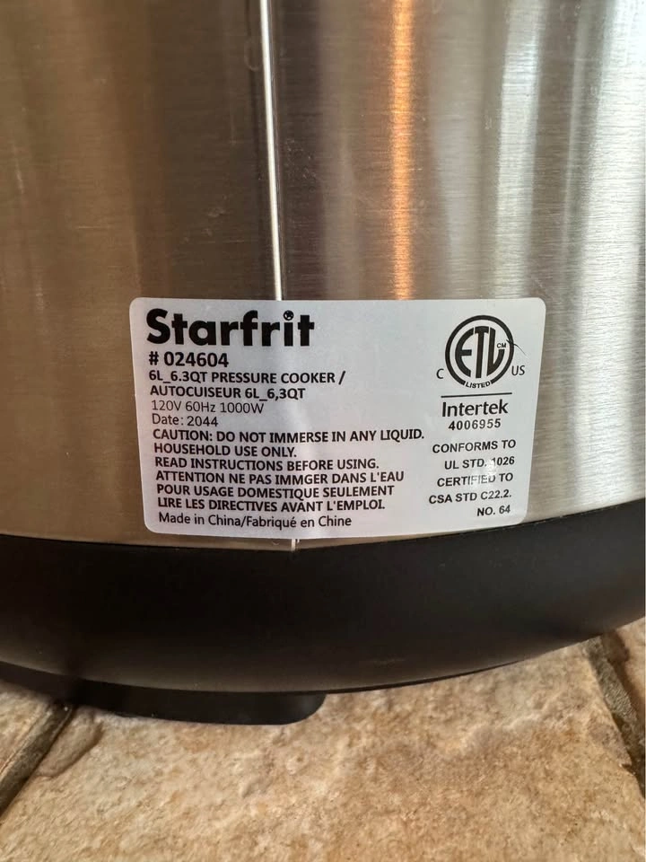 Starfrit 6L Electric Pressure Cooker - photo 3