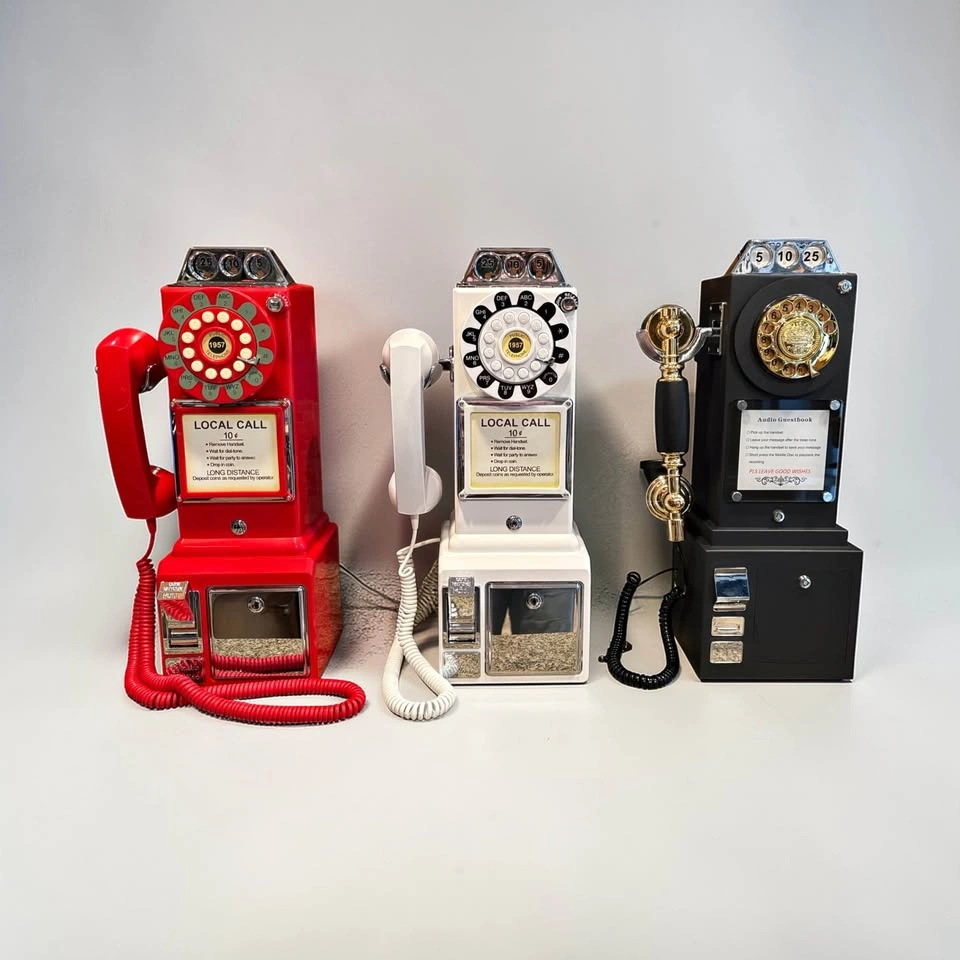 Vintage Audio Guestbook Payphones for Rent