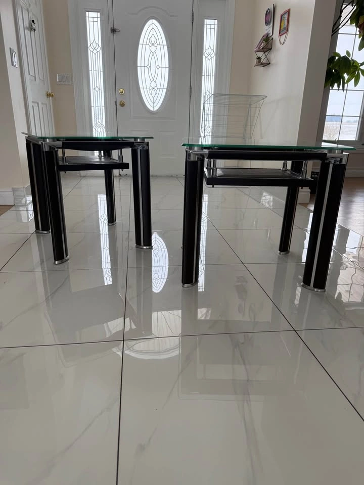 Sofa glass side tables - photo 2