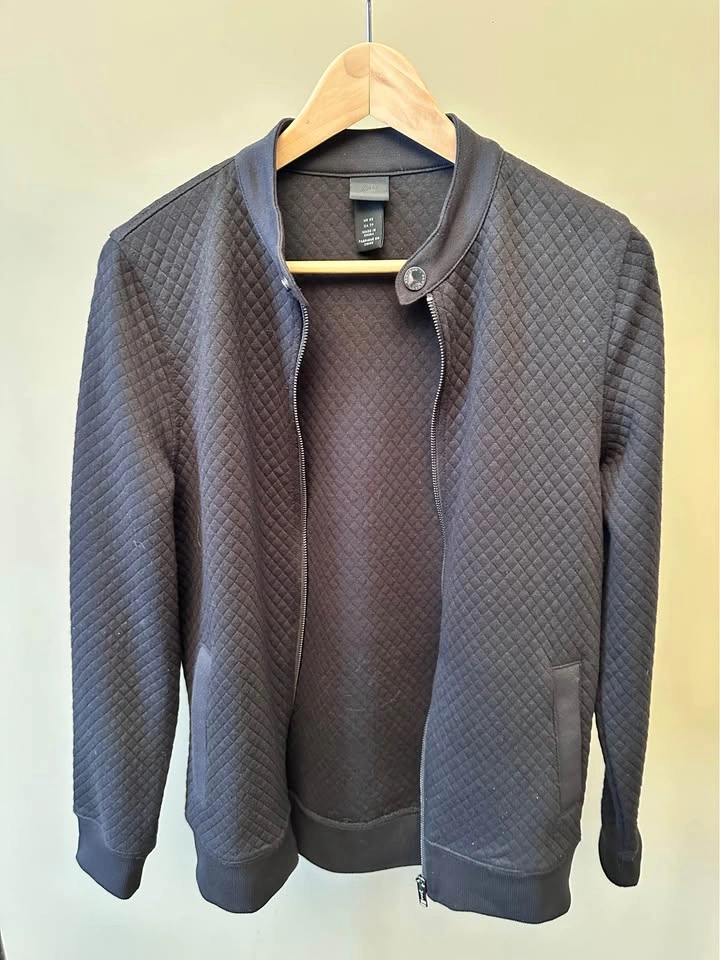 H&M Black Zip Up Jacket XS - photo 2