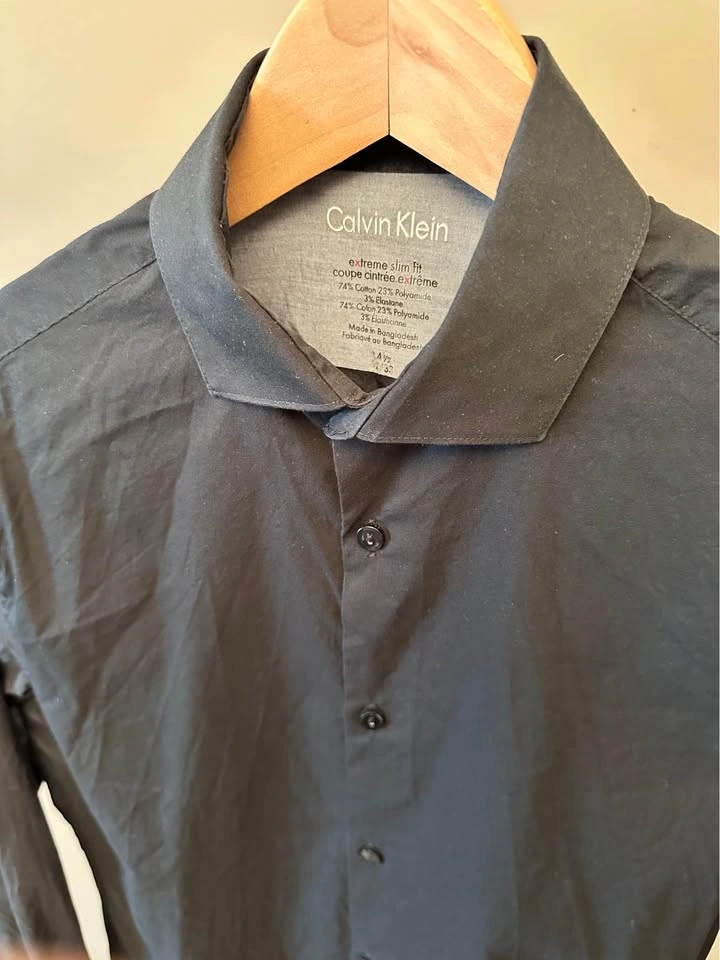Calvin Klein Black Dress Shirt Slim (14-15 yrs) - photo 3