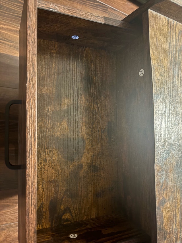 Nightstand with Power Outlet and Shelf - photo 3