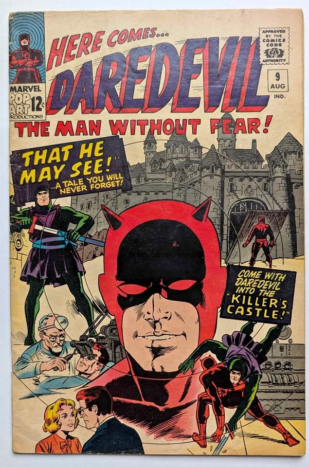 Daredevil Comics #9, 20, 51, 53 - Marvel Silver Age
