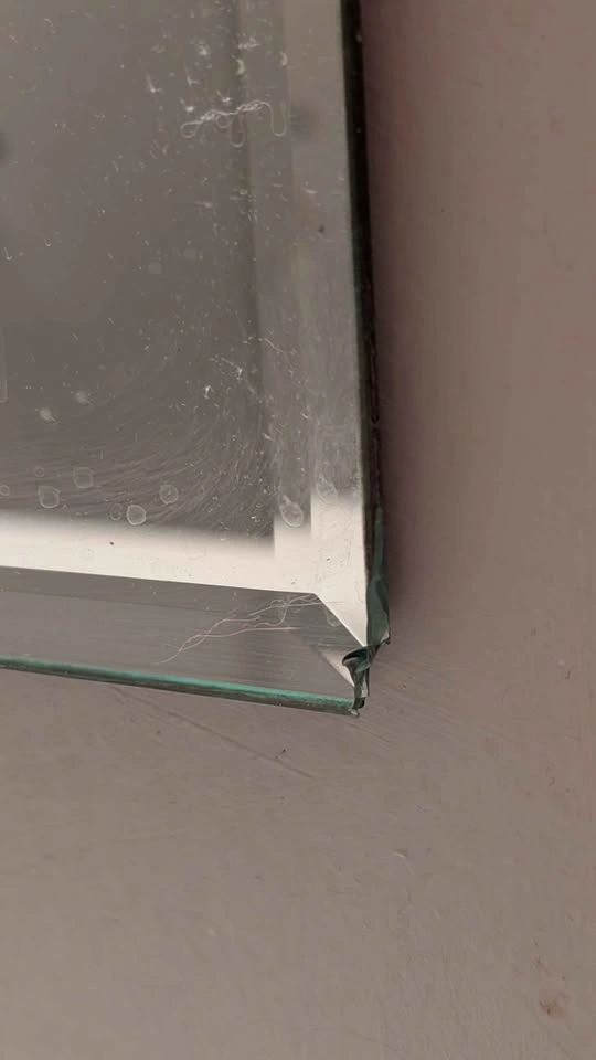 Vintage mirror - etched flowers - photo 5
