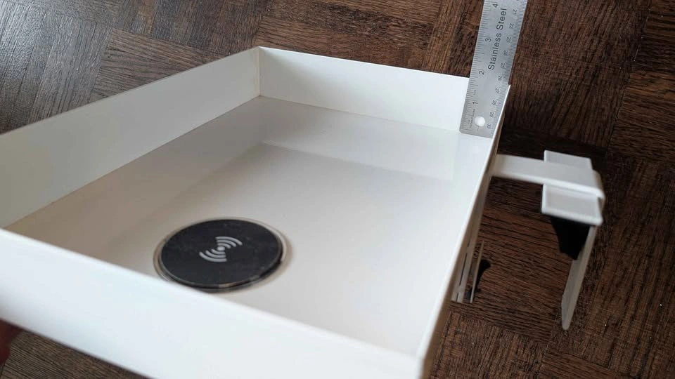 Storage Tray w/ Wireless Charger, Bedside or Desk - photo 2