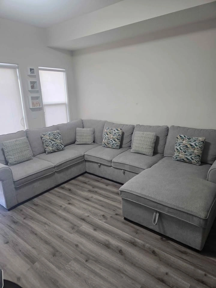 Sectional Sofa with Pull Out Bed and Storage - photo 3