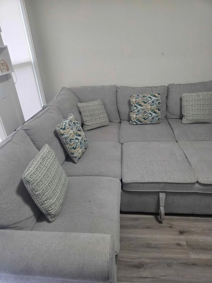 Sectional Sofa with Pull Out Bed and Storage - photo 5