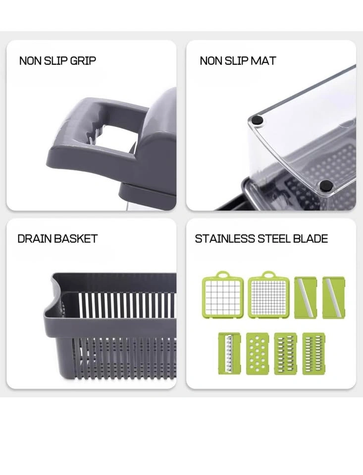Vegetable Chopper with 8 Blades - photo 3