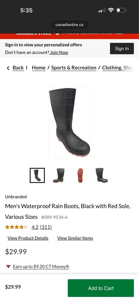 Rain robber boots men’s - photo 4