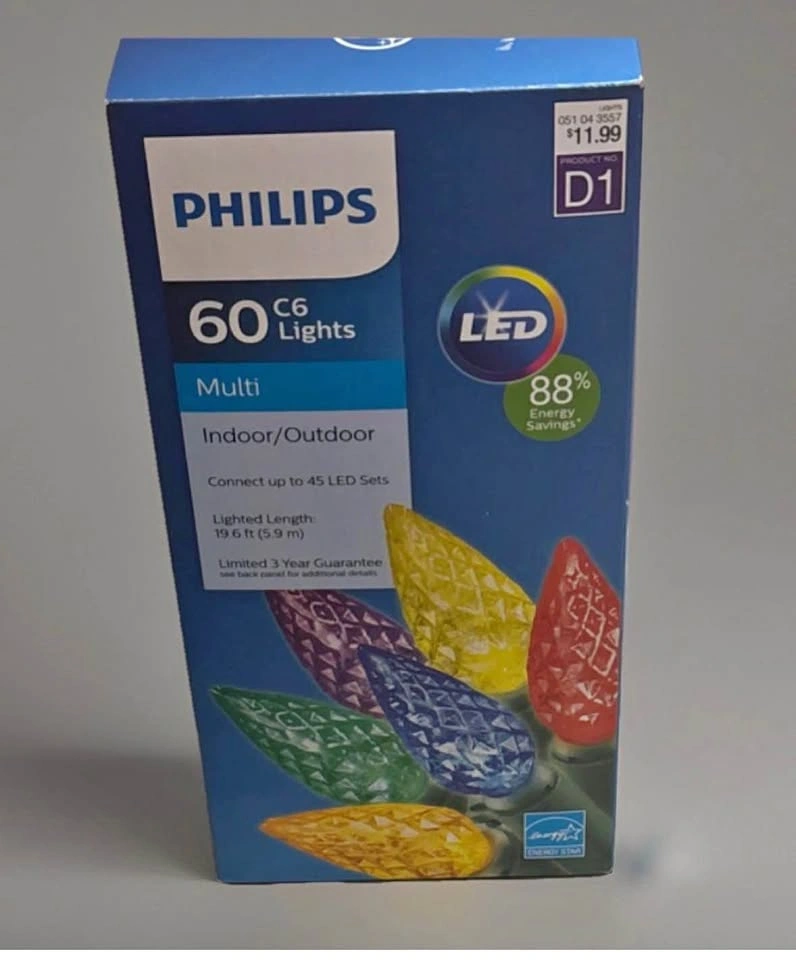 New In Box Phillips String Lights - All Holidays