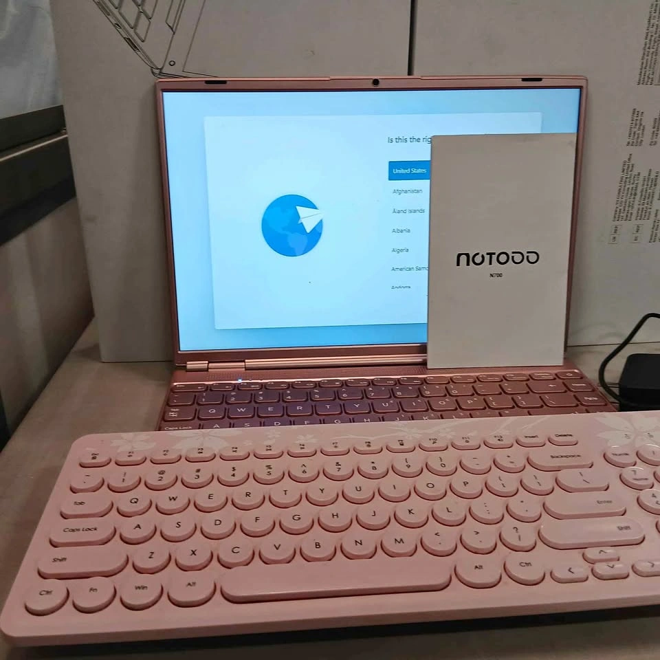 Barely Used Laptop + Pink Accessories Bundle