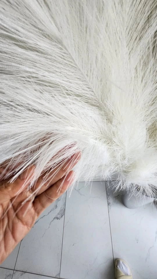 Faux Pampas Grass Stems - White (3 Large Bundles) - photo 3